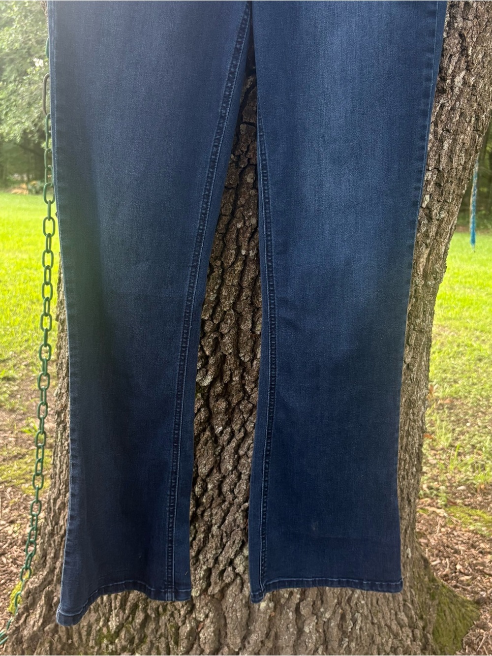 DEMOCRACY ABSOLUTION DARK WASH BOOT CUT 12 DENIM BLUE JEANS - Picture 6 of 7